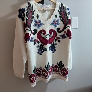 Vintage Heavy Duty Sweater M w/Shoulder pads